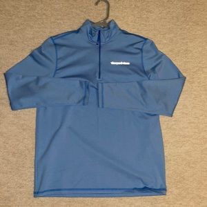 Blue tech fabric vineyard vines long sleeve quarter zip